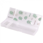 Пенал 2 отделения Alingar, пластик, 60 х 205 мм, "Динозаврик", микс, динозаврики