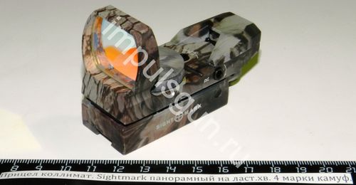 Коллиматорный прицел Sightmark панорамный на ласточкин хвост 4 марки камуф. SM13003C-DT