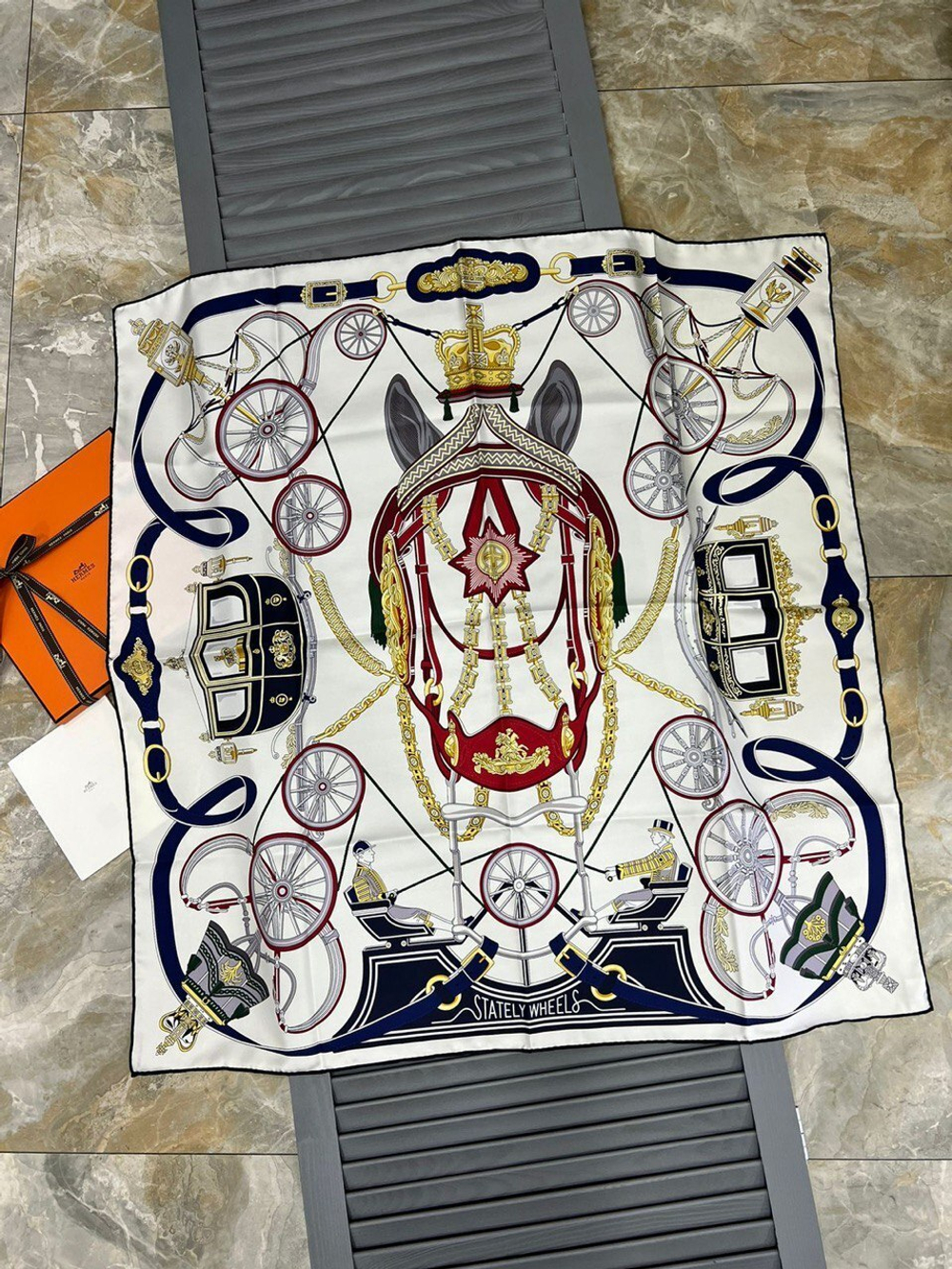 Платок Hermes 90х90 см, арт. 483150933