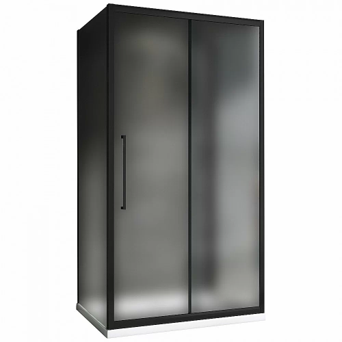 Душевой уголок ABBER Schwarzer Diamant AG30120BMH-S90BM-S90BM 120х90 стекло матовое/профиль черный