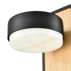 8264/1W COMFI LN26 432 металл, черный/дерево Бра GX53 LED 1*7W 220V LELAND