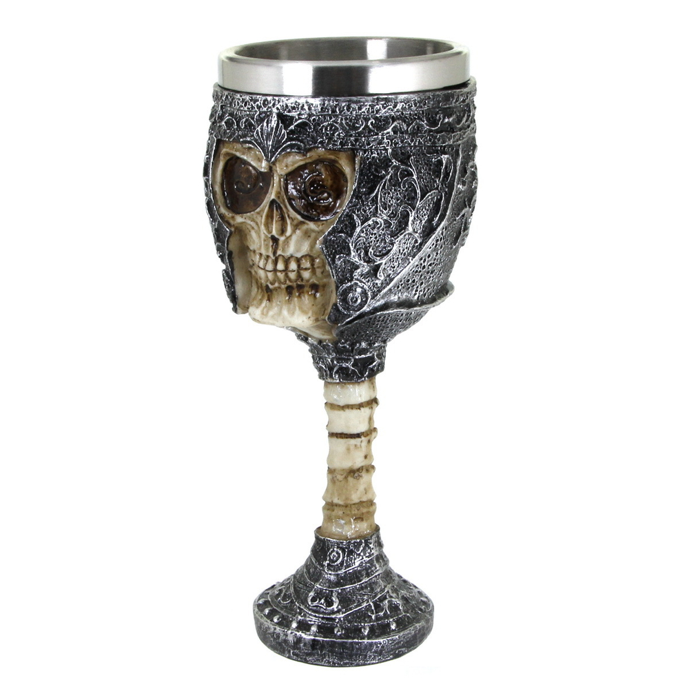 Бокал Череп в шлеме 19 см
