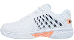 Женские Кроссовки теннисные K-Swiss Hypercourt Express 2 W - white/peach nectar/graystone