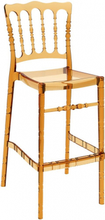 Стул прозрачный барный Siesta Contract Opera Bar 75, янтарный