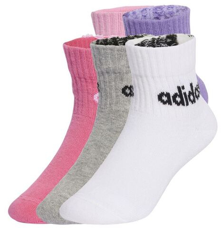 Теннисные носки Adidas Kids Linear Ankle 5P - multicolor