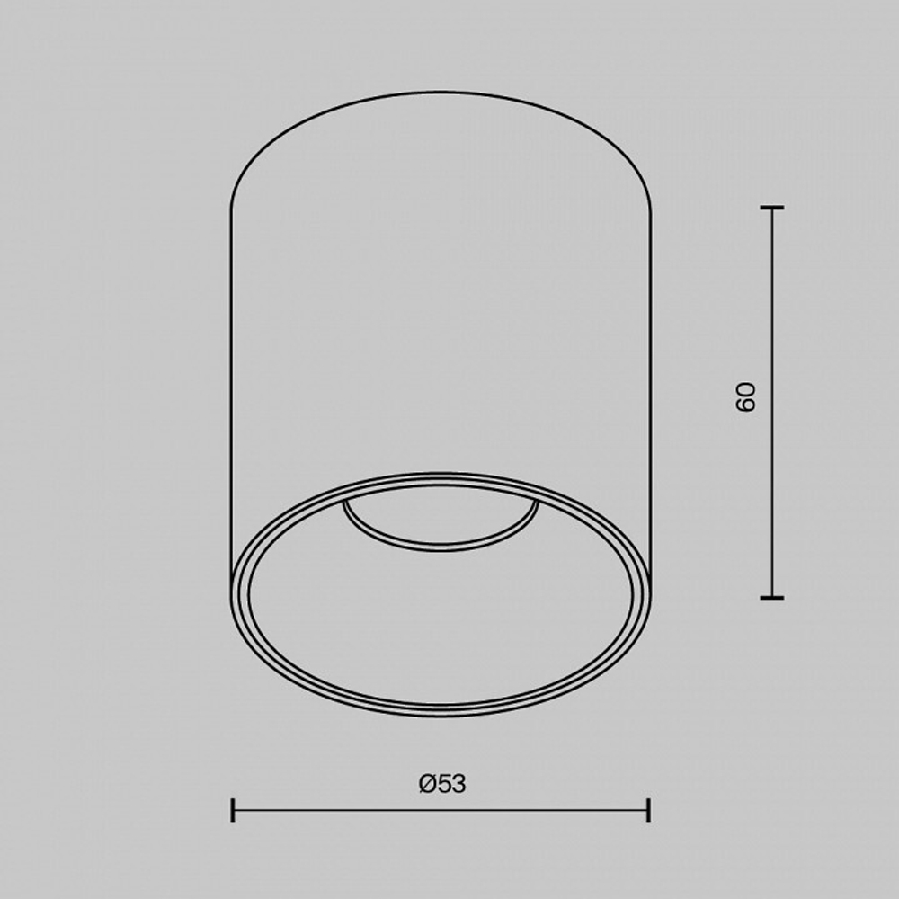 Накладной светильник Maytoni Alfa LED C064CL-5W4K-RD-WB