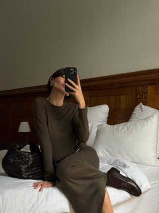 Джемпер с рустом LOREN, хаки