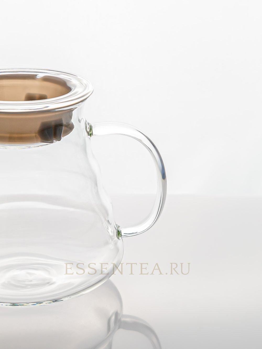 чайник стеклянный без колбы с крышкой