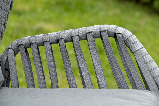 "Капри" подвесное кресло из искусственного ротанга, цвет серый