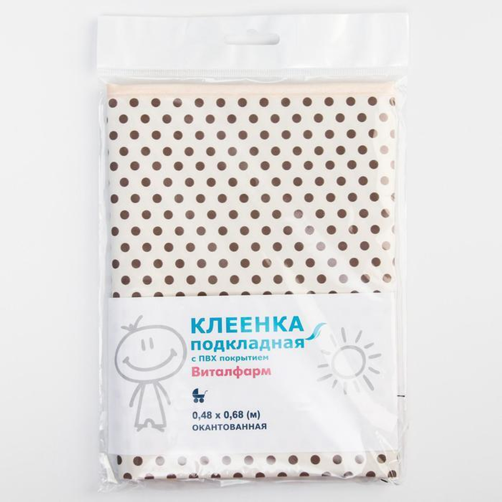 7121920 Клеенка 48*68 см., арт. 52234, ПВХ, с окантовкой, с рисунком