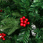 Ёлка «Снегирь» 120 см, ПВХ с ягодами (310 веток)