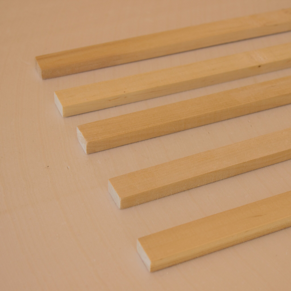 Рейки декоративные деревянные в наборе 5шт., 40*2*1см