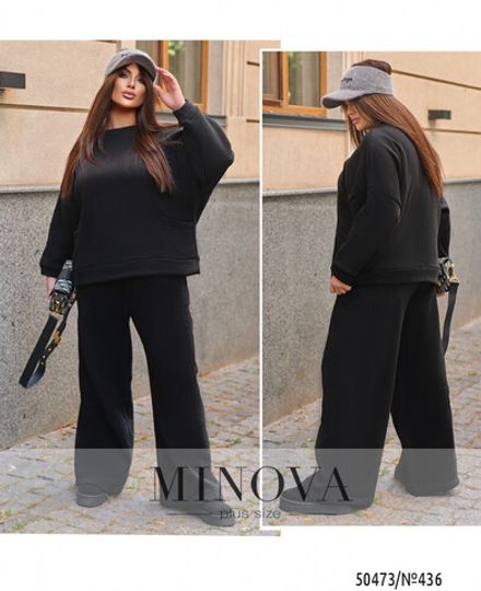 Костюм 436-черный Minova Фото 1