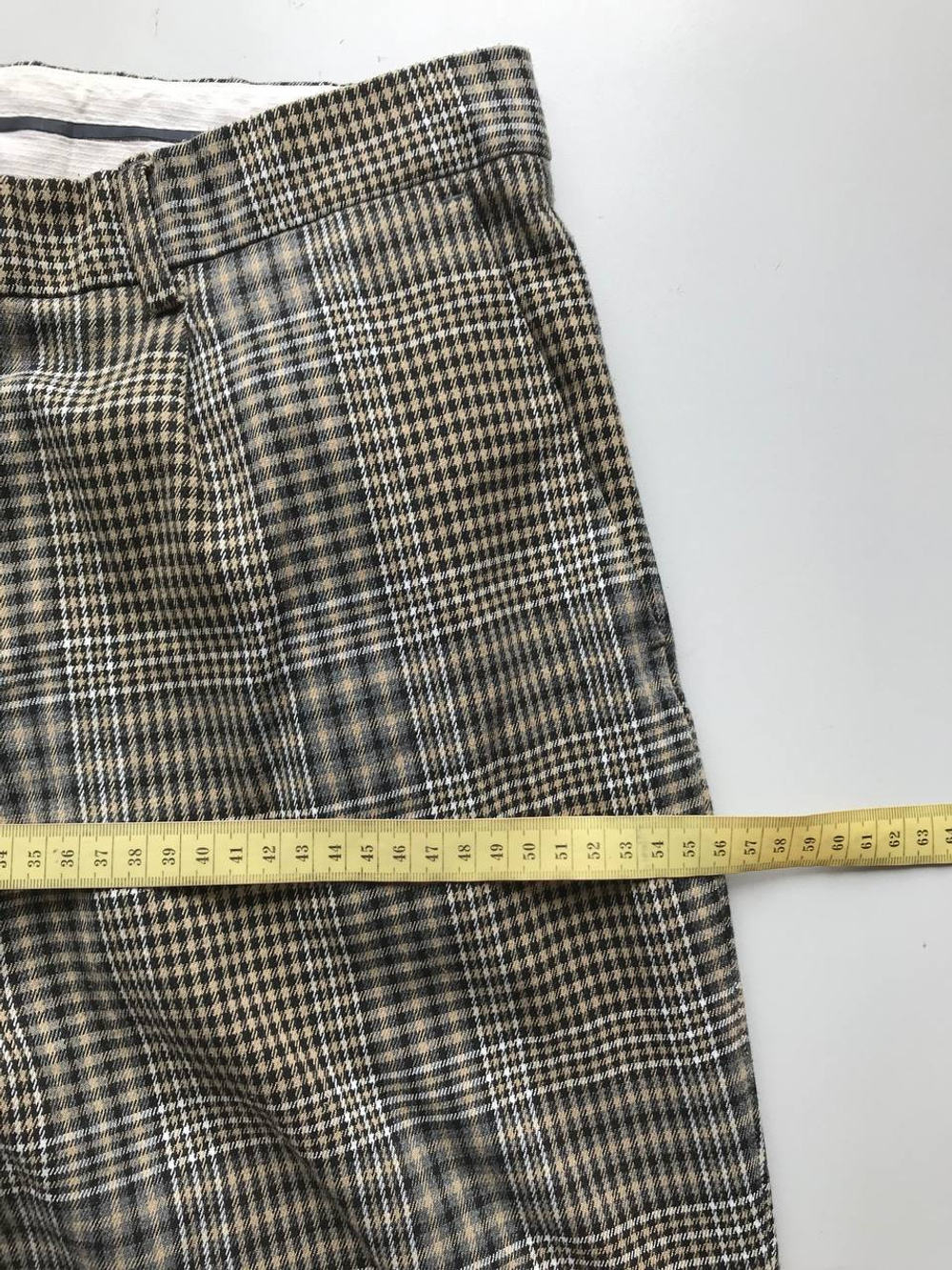 Брюки в модную клетку, визуально на 52/54 размер