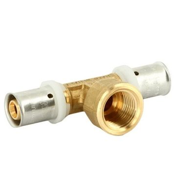 Тройник пресс Uni-Fitt 20х1/2"х20 ВР для металлопластиковых труб фитинг (707G7270)