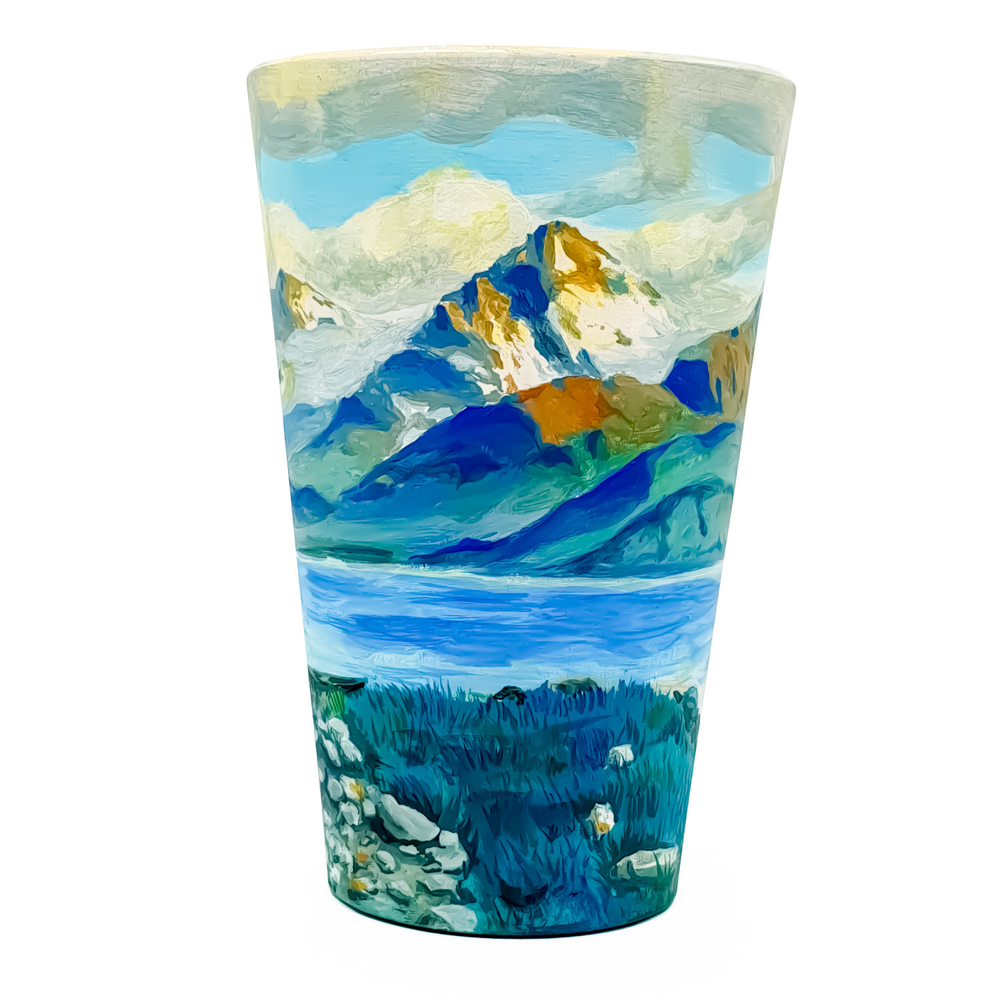 Сувенир стакан 135*d90-60мм Озеро в горах