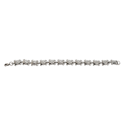 "Черепашки" браслет в серебряном покрытии из коллекции "Животные" от Jenavi с замком карабин