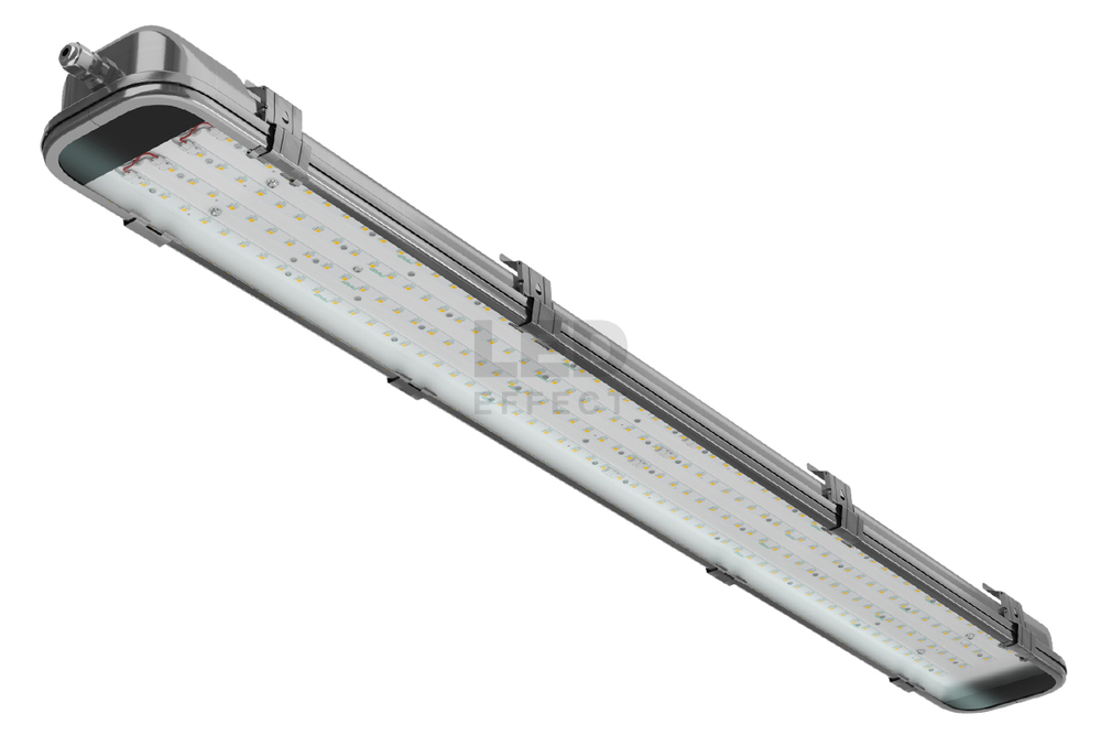 Светильник LED ДСП МЕТАН 53Вт 4610лм 4000К IP65 КСС Д 1283х165х75мм LED Effect