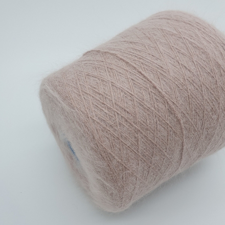 Пряжа Chiara 2/9000 (80% ангора спайки, 20% полиамид) 450м/100гр,розовый какао