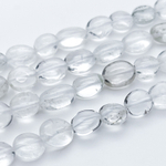 Горный хрусталь фриформ, размер около 9-12 мм, цена за отрезок 19 см (1/2 нити)