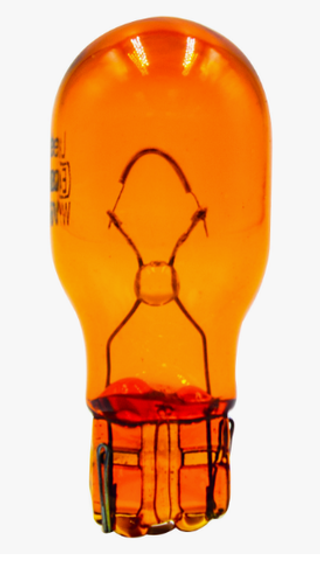 Автолампа  WY 12-W16W (без цок) японские авто (груша) (W2,1x9,5d ) ORANGE Маяк #61226бцOr/10