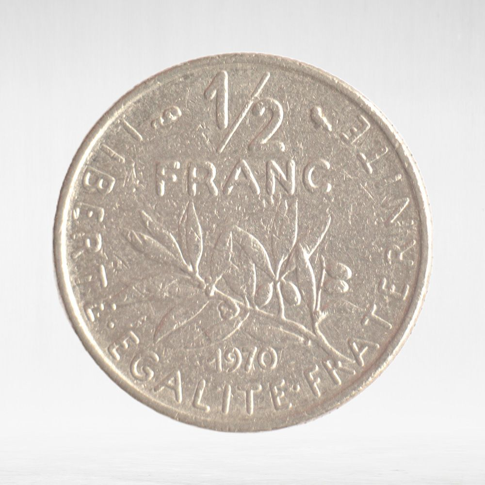 France, ½ Franc 1970 - Signature "O. Roty", VF