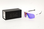 Очки S&C YOUCAN Full revo blue mirror, Matt white