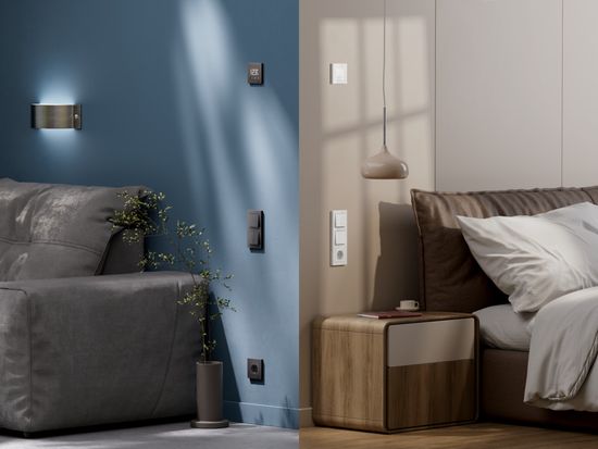 Выключатель 2-кл. AtlasDesign Smart 10А (сх. 5) L+N с подсветкой Zigbee механизм карбон SE ATN001053Z