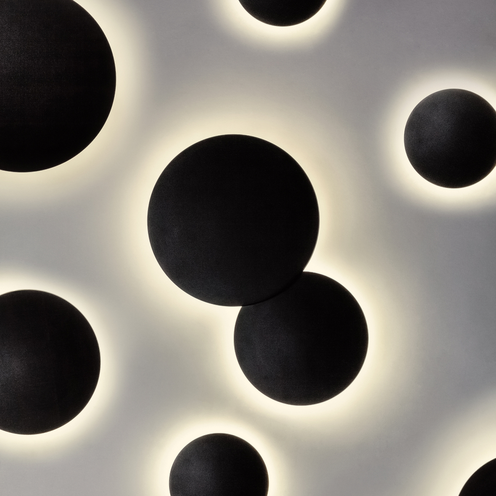 379337 Светильник PIATTO 1x12W LED 1200LM G ЧЕРНЫЙ 3000K IP65