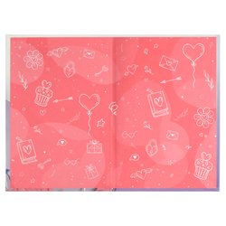 Тайный дневник арт. 62914 ТАЙНЫ / А6+, 96 л., твёрдый переплёт 7БЦ, полноцветная печать, тиснение цветной фольгой, глянцевая ламинация. Блок - белый офсет, 65 г/м², печать в одну краску (пантон) ,