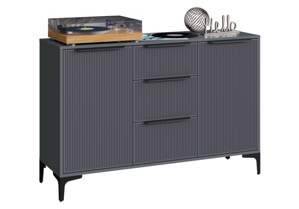 Комод Woodville Иадама графит, графит софт