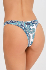 Купальник Saint Barth CACHEMIRE VIBE голубой с белым узоры