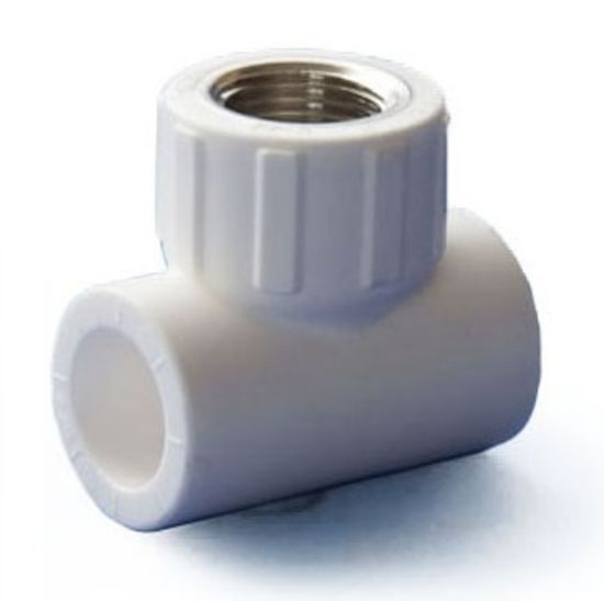 Тройник Политэк 25x1/2" ВР с внутренней резьбой комбинированный полипропиленовый