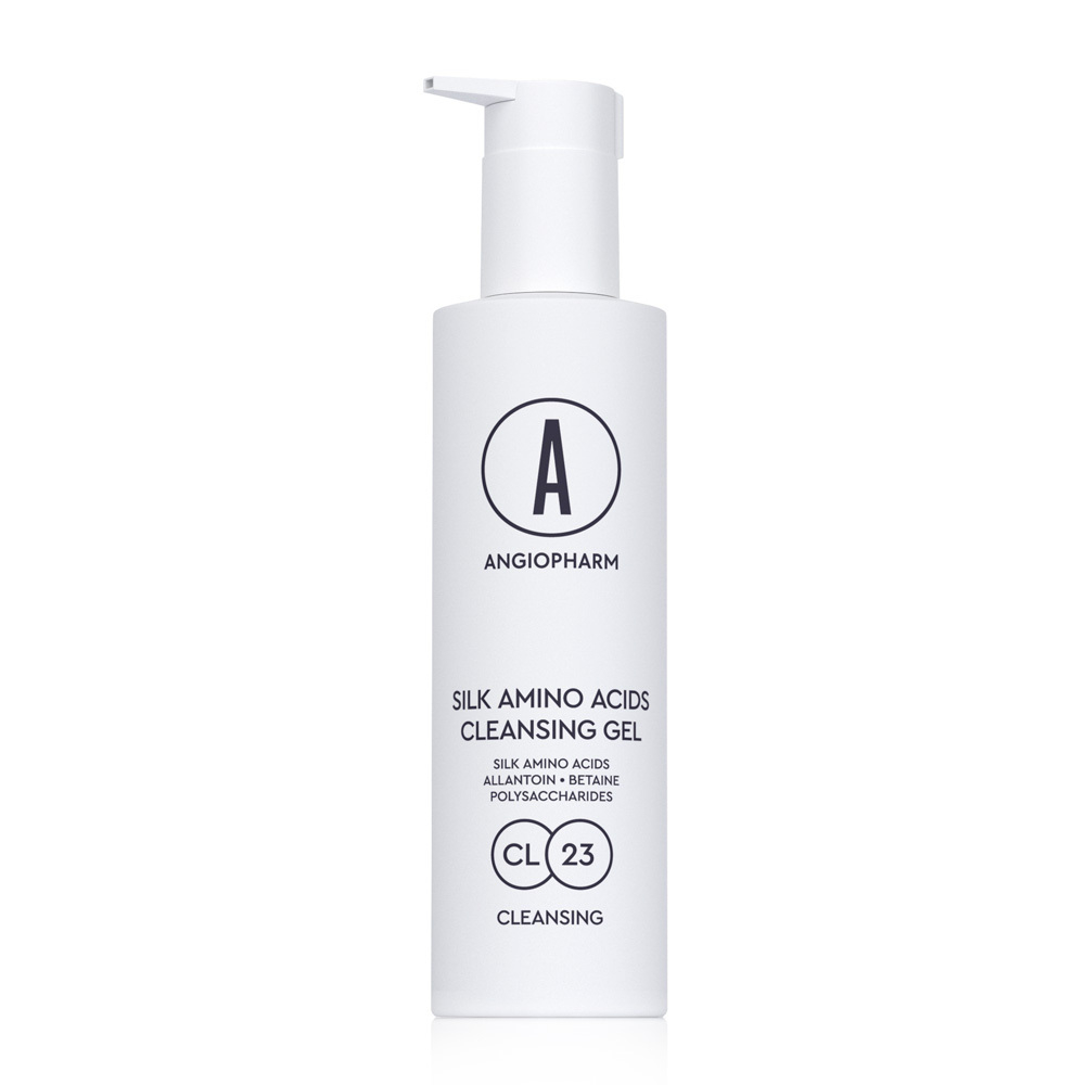 ANGIOPHARM ГЕЛЬ ДЛЯ УМЫВАНИЯ С АМИНОКИСЛОТАМИ ШЕЛКА, 200 МЛ | SILK AMINO ACIDS CLEANSING GEL