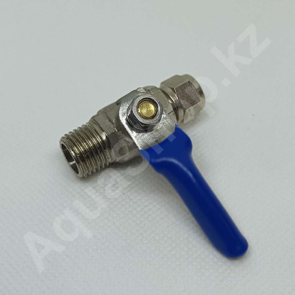 Вентиль шаровый BV-01, BV-2BC 1/4"(f) x 1/4"(НР) мет.