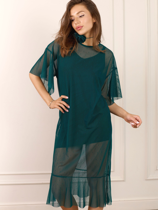 Платье Беседы под луной Изумруд