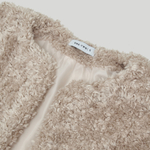 Faux Fur Jacket Beige
