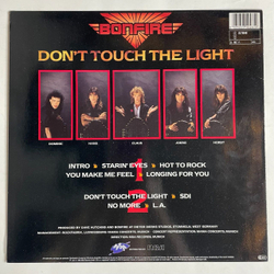 Винтажная виниловая пластинка LP Bonfire Dont Touch The Light (Germany 1986)