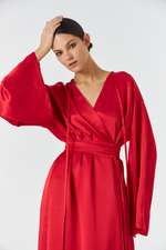 Платье свободное с поясом