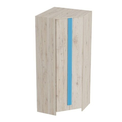 Шкаф угловой Скаут Дуб Бонифаций/Софт тач индиго