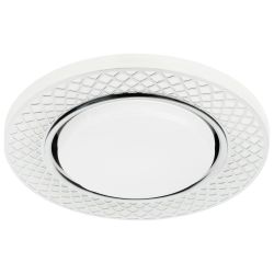 Светильник встраиваемый ЭРА KL79 WH/CH под лампу GX53 белый/хром