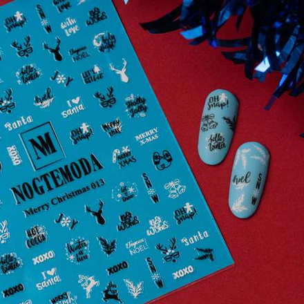 Наклейки NogteModa MERRY CHRISTMAS 013