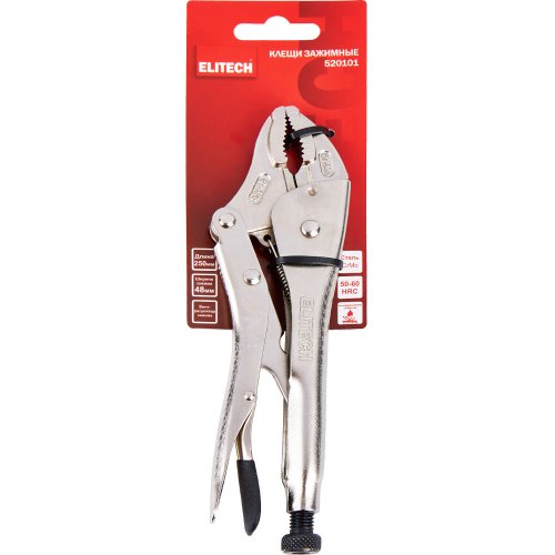 Клещи ELITECH зажимные 254 мм 520101