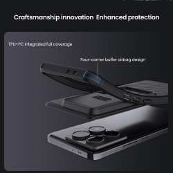 Усиленный чехол с сдвижной шторкой для камеры от Nillkin для Xiaomi 14T Pro, серия CamShield Pro Case