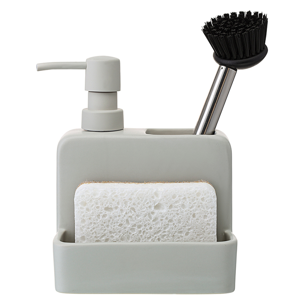 Диспенсер для мыла noble, 280 мл, светло-серый