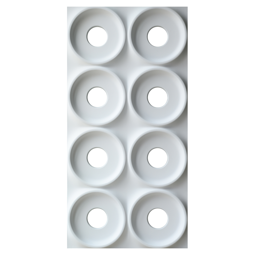 PU Block panel White Круги