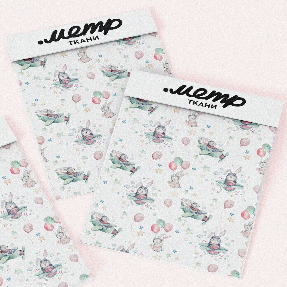 Ткань шифон детская авиация