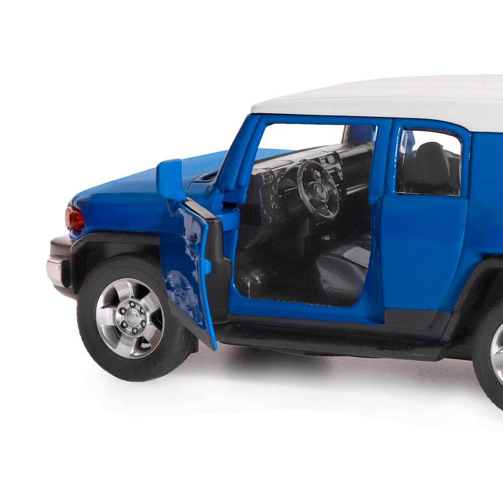 Модель 1:32 Toyota FJ Cruiser, синий, свет, звук, откр. двери, инерция