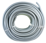 Труба гофрированная ПВХ серая с/з D20 (100м) Строитель (Строитель)