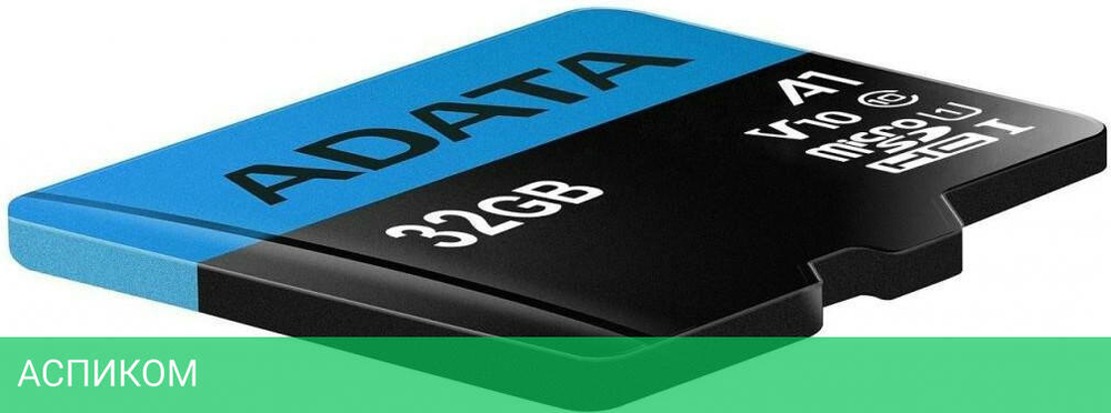 Карта памяти A-Data Premier microSDHC 32GB с адаптером (AUSDH32GUICL10A1-RA1)
